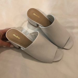 Also white mule size 8